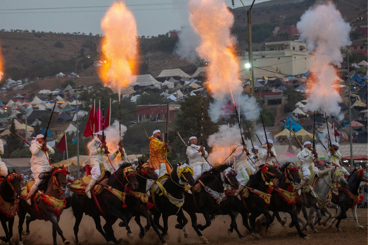 Marrakech Fantasia Dinner Show Traditional Display